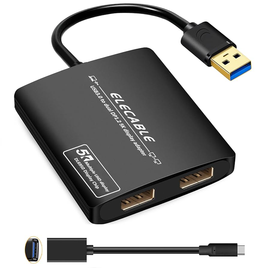 Amazon.co.jp: ELECABLE USB 3.0 - デュアルディスプレイポート